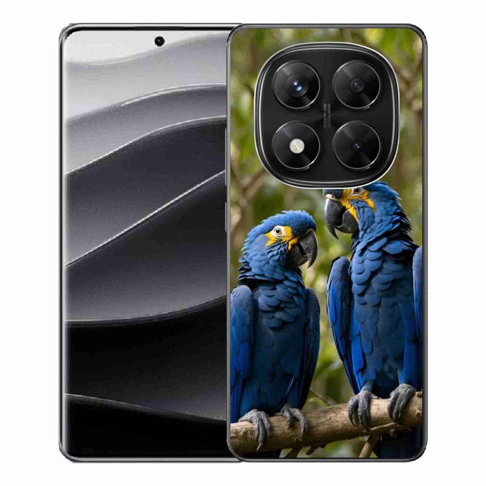 Gelový kryt mmCase na Xiaomi Redmi Note 14 Pro 5G/Poco X7 5G - papouščí duo