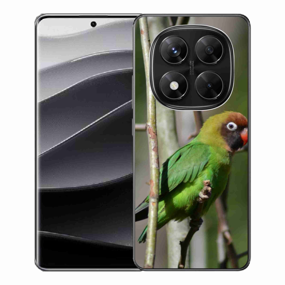 Gelový kryt mmCase na Xiaomi Redmi Note 14 Pro 5G/Poco X7 5G - papoušek agapornis