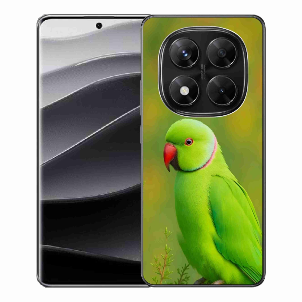 Gelový kryt mmCase na Xiaomi Redmi Note 14 Pro 5G/Poco X7 5G - papoušek alexandr 2
