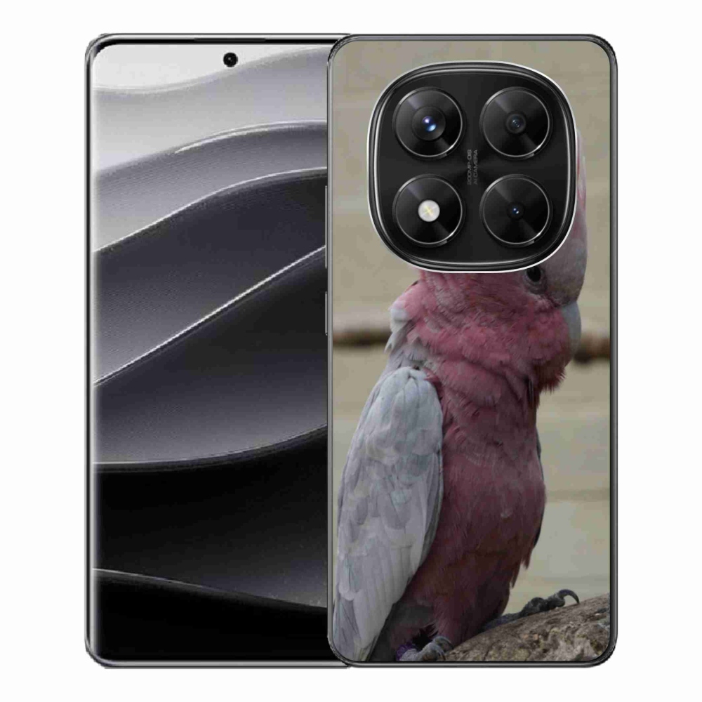 Gelový kryt mmCase na Xiaomi Redmi Note 14 Pro 5G/Poco X7 5G - papoušek kakadu růžový
