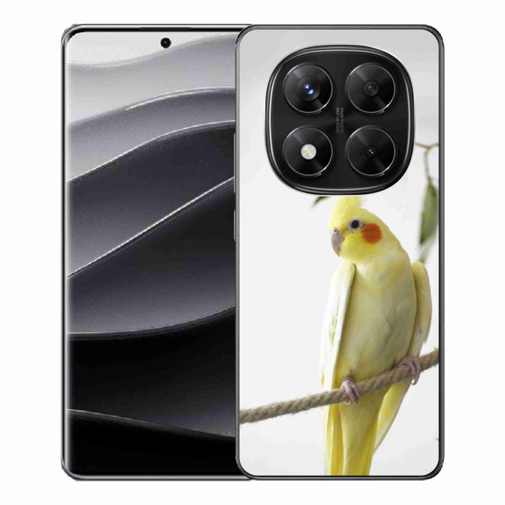 Gelový kryt mmCase na Xiaomi Redmi Note 14 Pro 5G/Poco X7 5G - papoušek korela chocholatá