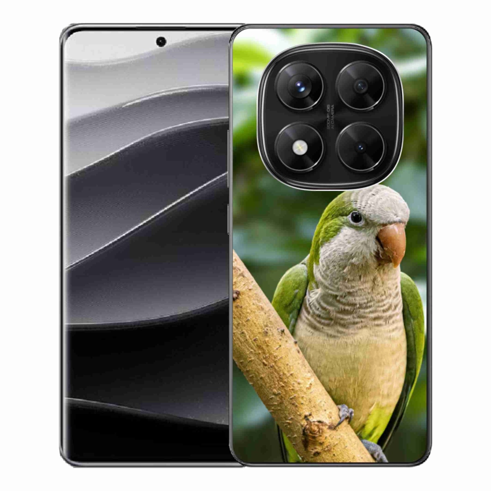 Gelový kryt mmCase na Xiaomi Redmi Note 14 Pro 5G/Poco X7 5G - papoušek mníšek