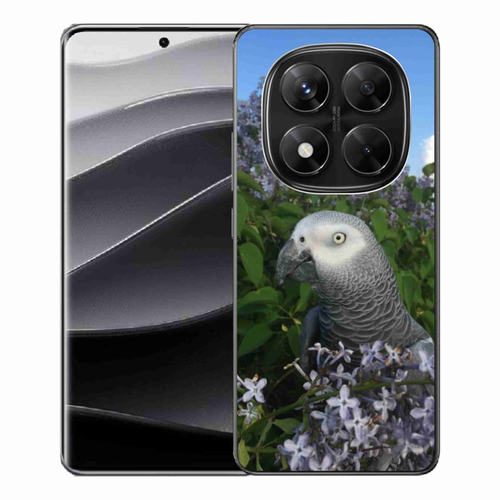 Gelový kryt mmCase na Xiaomi Redmi Note 14 Pro 5G/Poco X7 5G - papoušek žako