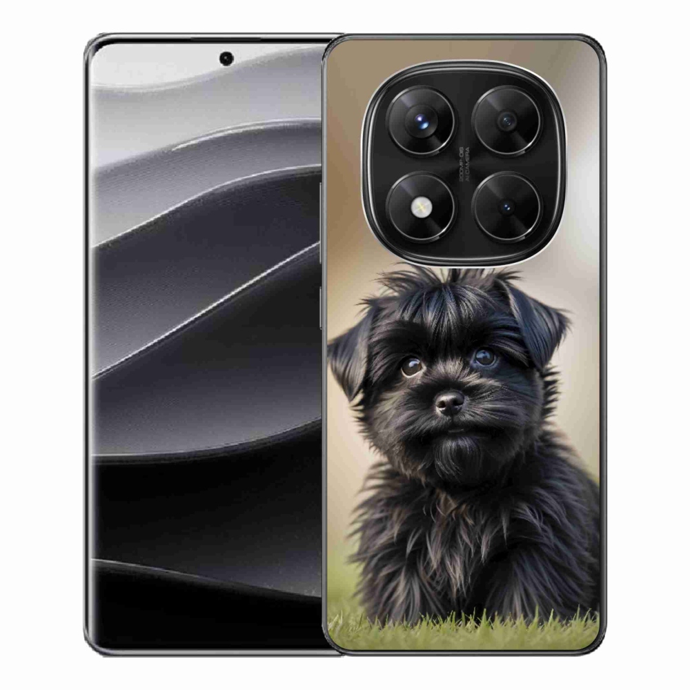Gelový kryt mmCase na Xiaomi Redmi Note 14 Pro 5G/Poco X7 5G - roztomilý černý pejsek