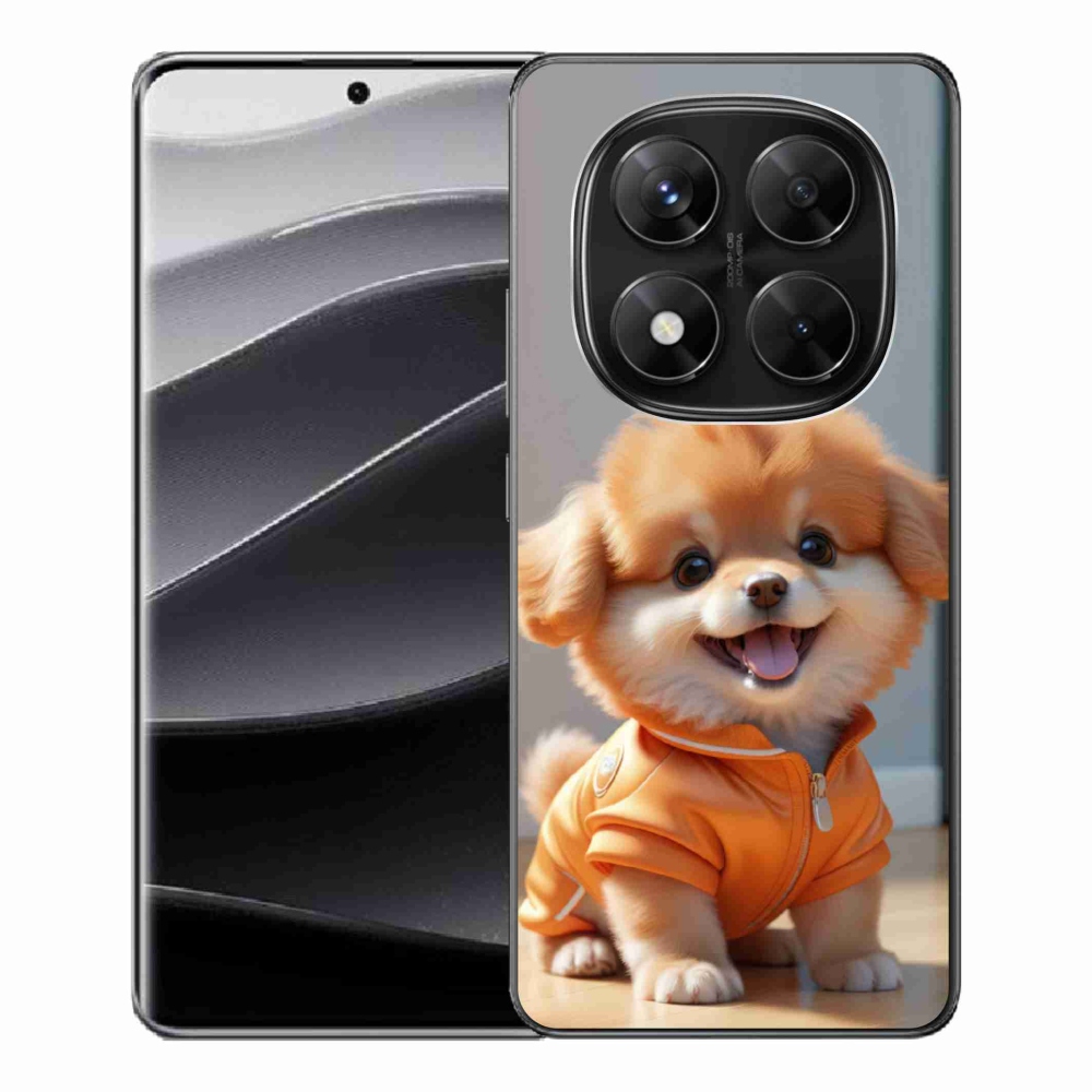 Gelový kryt mmCase na Xiaomi Redmi Note 14 Pro 5G/Poco X7 5G - roztomilý pomeranian v mikině