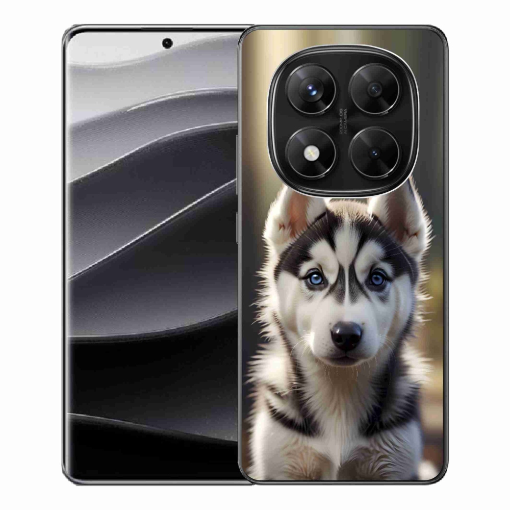 Gelový kryt mmCase na Xiaomi Redmi Note 14 Pro 5G/Poco X7 5G - roztomilý sibiřský husky