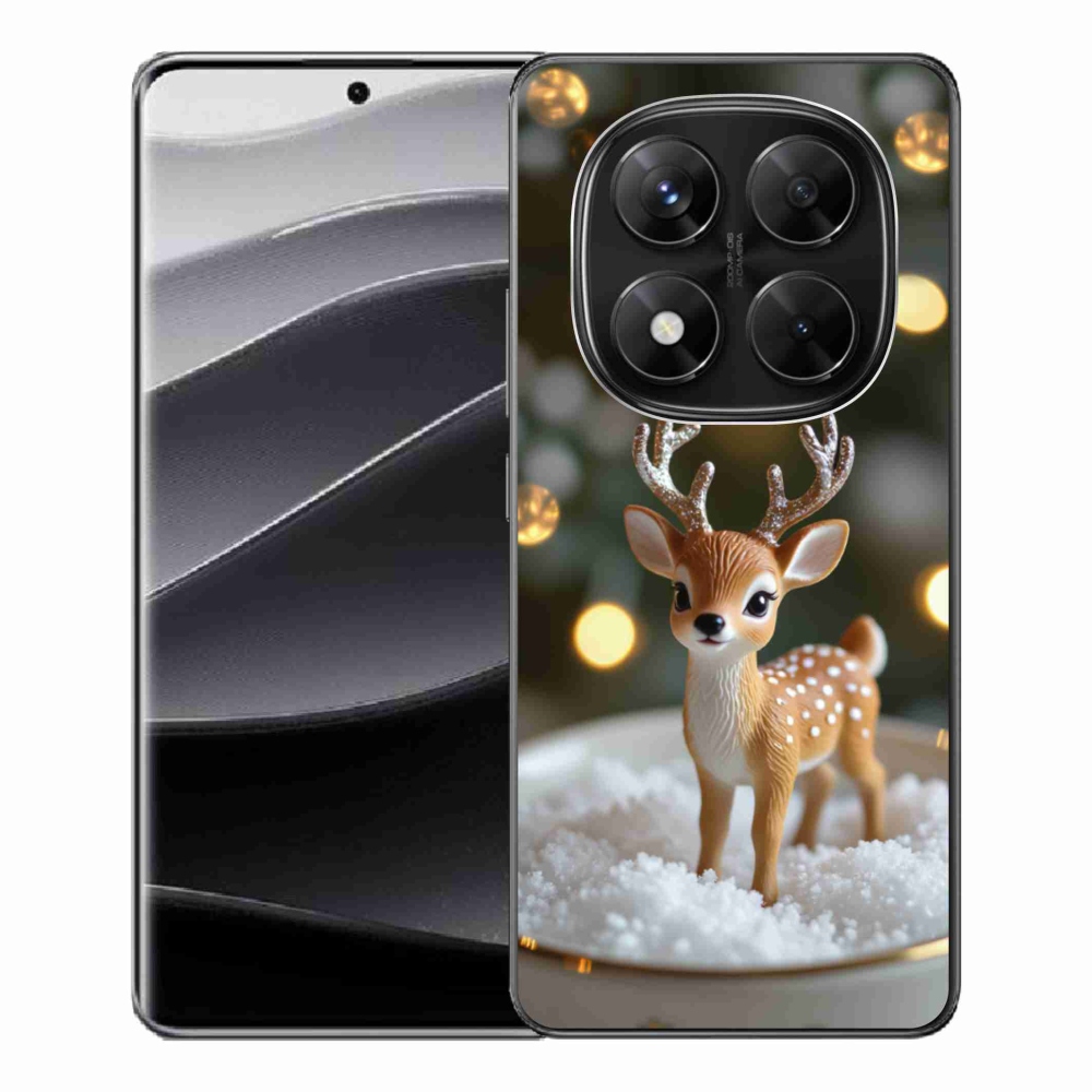 Gelový kryt mmCase na Xiaomi Redmi Note 14 Pro 5G/Poco X7 5G - roztomilý vánoční jelen