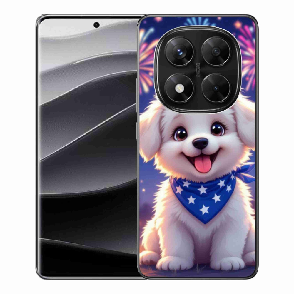 Gelový kryt mmCase na Xiaomi Redmi Note 14 Pro 5G/Poco X7 5G - slavnostní štěně