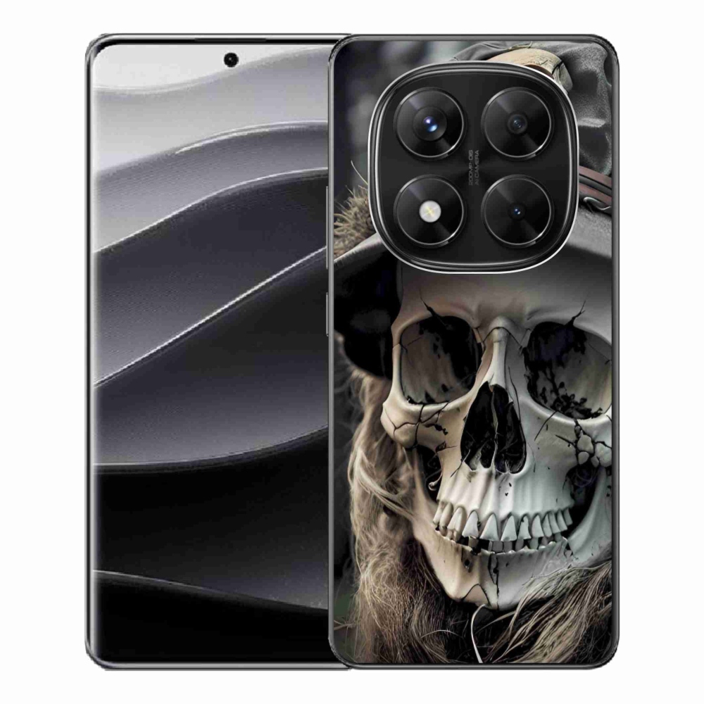 Gelový kryt mmCase na Xiaomi Redmi Note 14 Pro 5G/Poco X7 5G - temná lebka