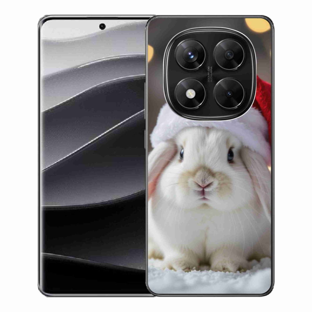 Gelový kryt mmCase na Xiaomi Redmi Note 14 Pro 5G/Poco X7 5G - vánoční králík