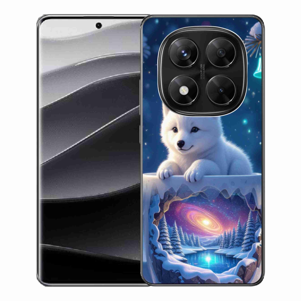 Gelový kryt mmCase na Xiaomi Redmi Note 14 Pro 5G/Poco X7 5G - vánoční štěně