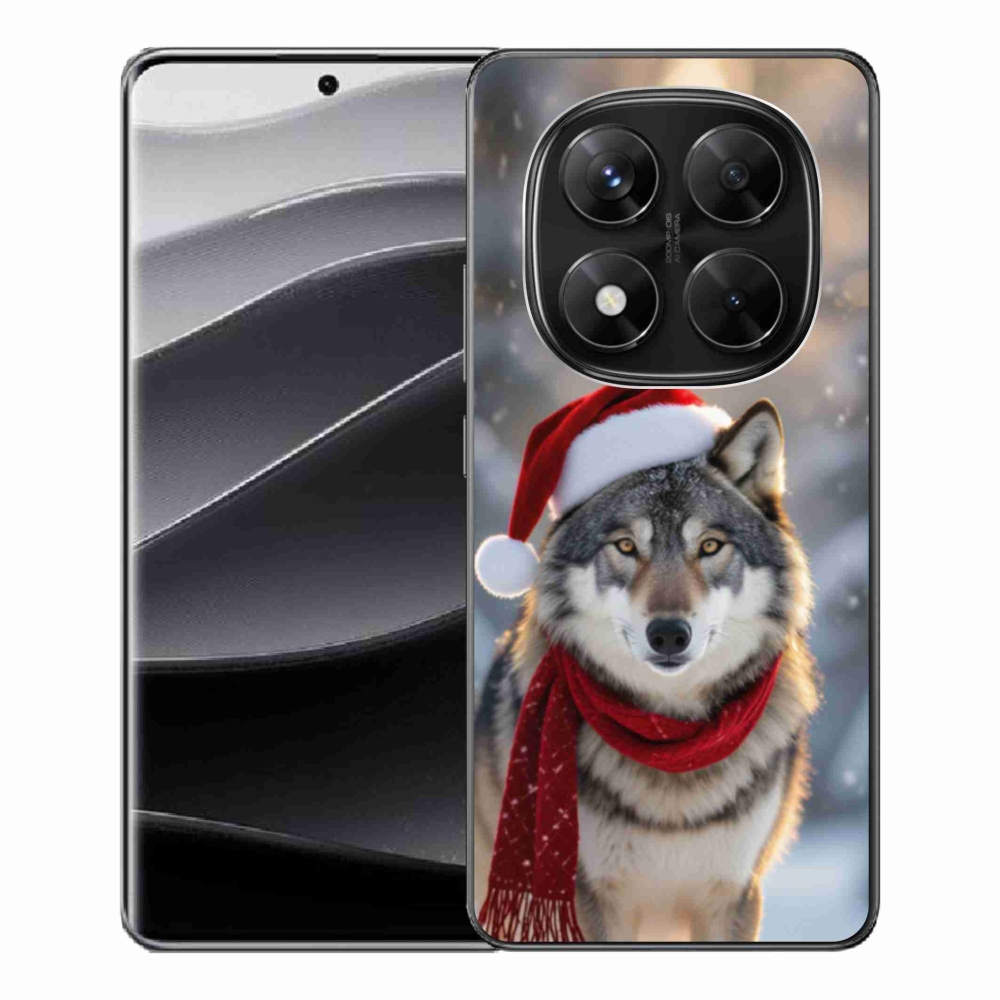 Gelový kryt mmCase na Xiaomi Redmi Note 14 Pro 5G/Poco X7 5G - vánoční vlk
