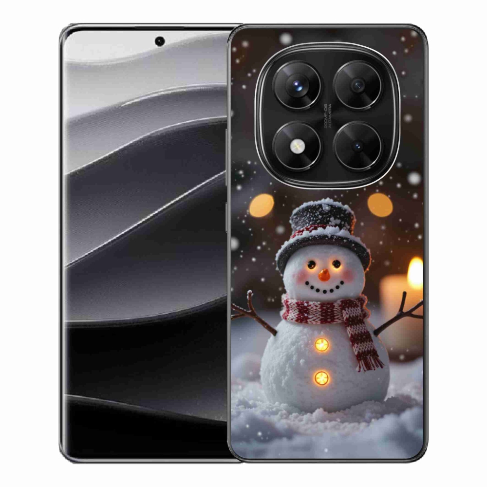 Gelový kryt mmCase na Xiaomi Redmi Note 14 Pro 5G/Poco X7 5G - veselý sněhulák