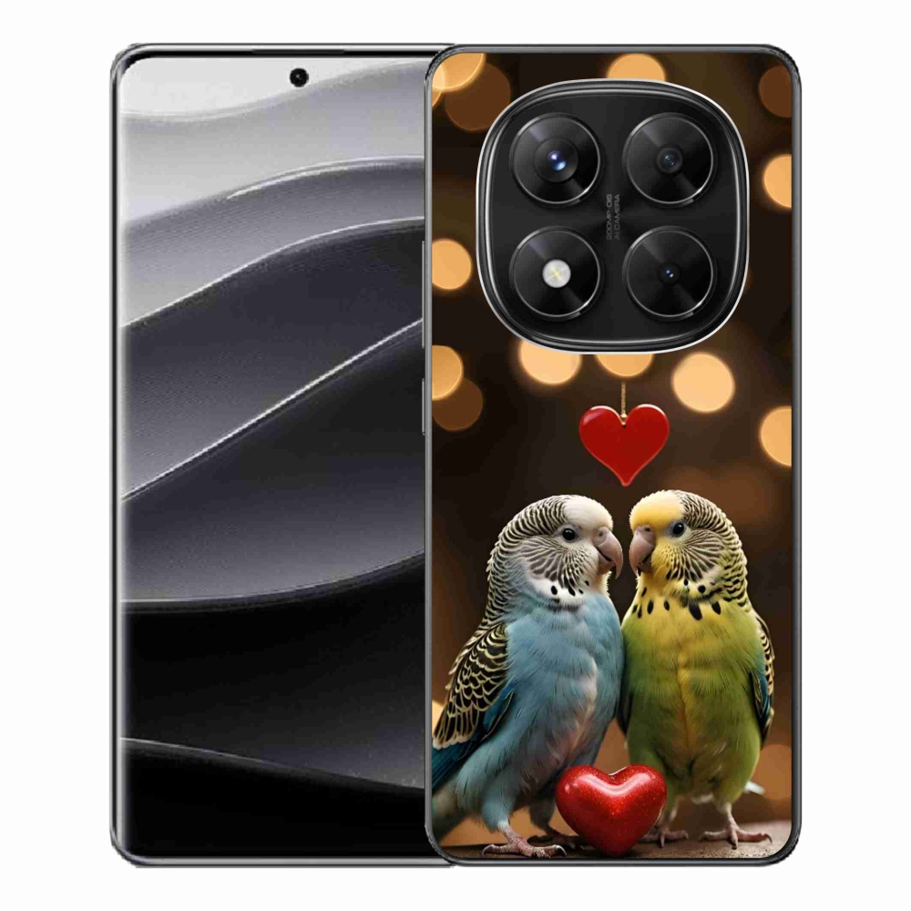 Gelový kryt mmCase na Xiaomi Redmi Note 14 Pro 5G/Poco X7 5G - zamilovaní papoušci