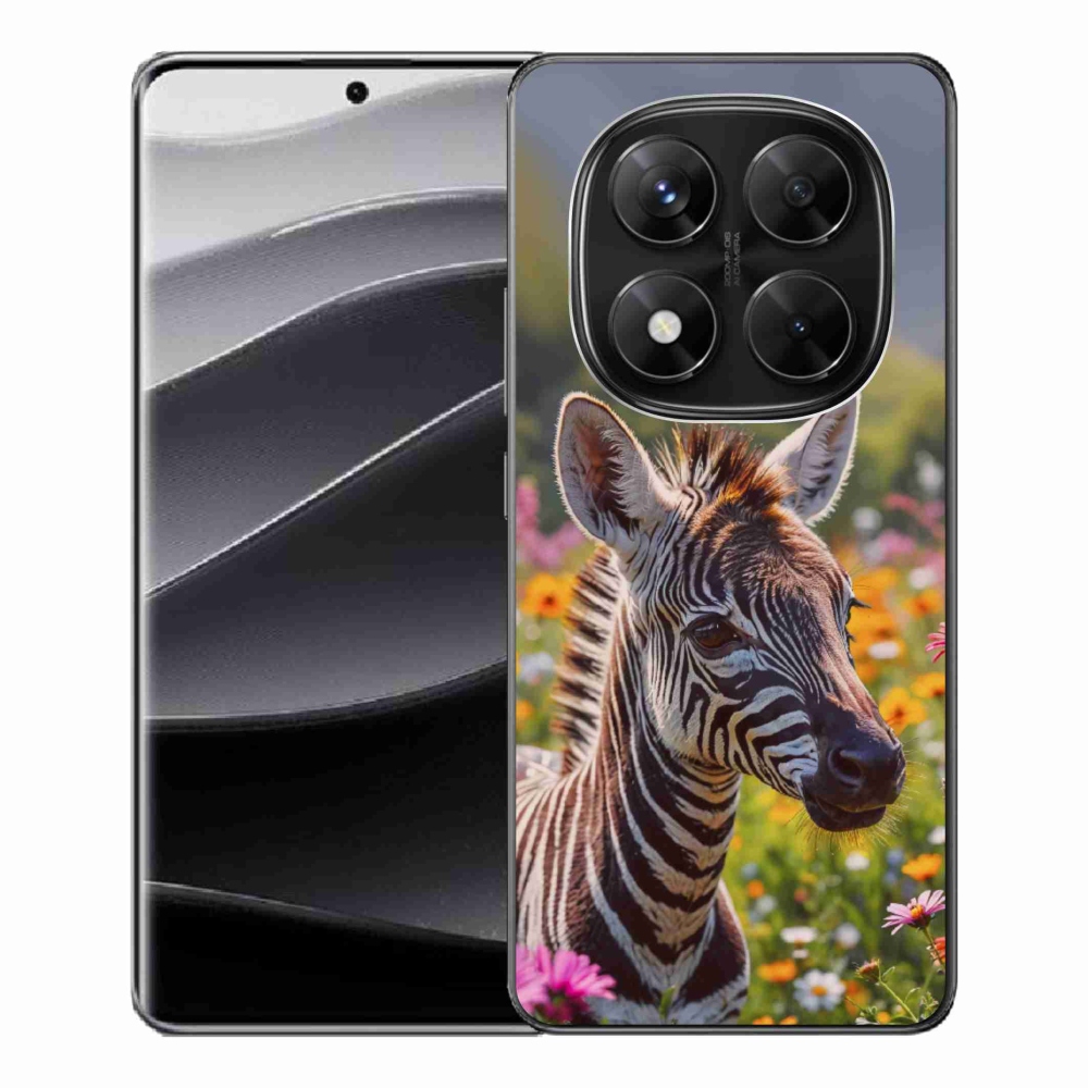 Gelový kryt mmCase na Xiaomi Redmi Note 14 Pro 5G/Poco X7 5G - zebra na louce