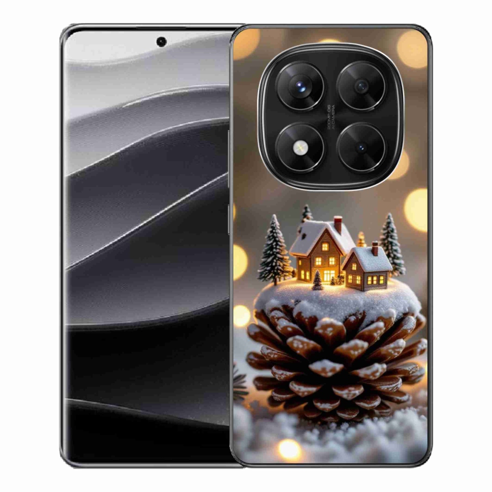 Gelový kryt mmCase na Xiaomi Redmi Note 14 Pro 5G/Poco X7 5G - zimní vesnička