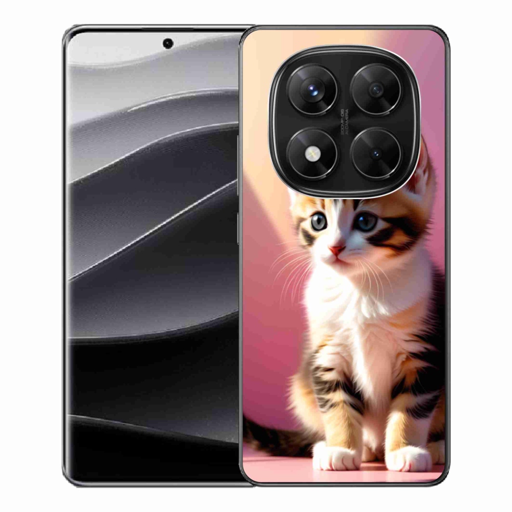 Gelový kryt mmCase na Xiaomi Redmi Note 14 Pro 5G/Poco X7 5G - zvědavé kotě 2