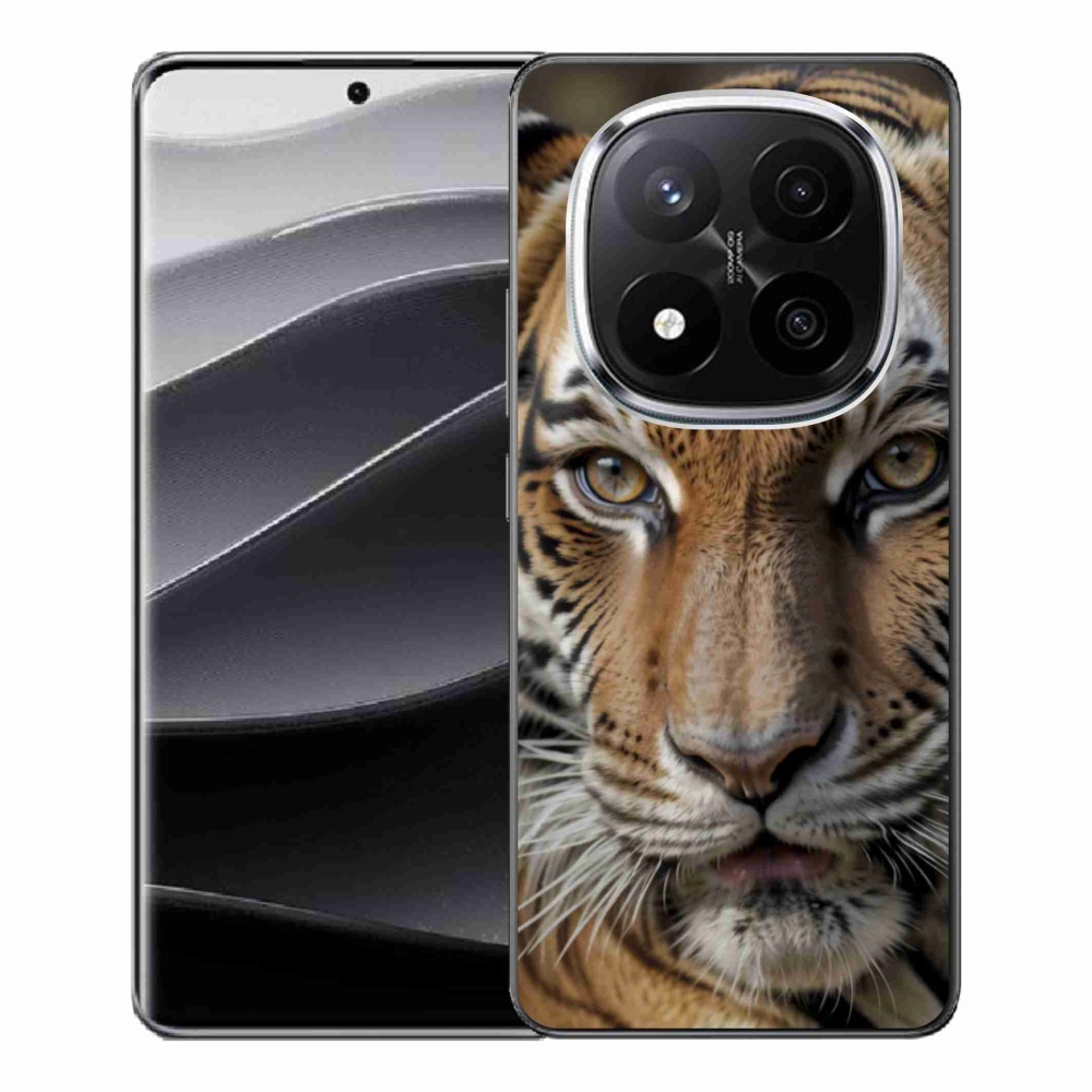 Gelový kryt mmCase na Xiaomi Redmi Note 14 Pro+ 5G - tygří pohled