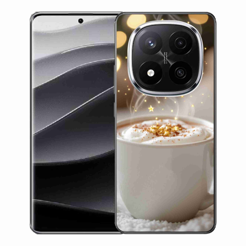 Gelový kryt mmCase na Xiaomi Redmi Note 14 Pro+ 5G - vánoční horký nápoj