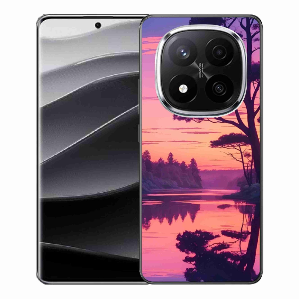 Gelový kryt mmCase na Xiaomi Redmi Note 14 Pro+ 5G - západ slunce nad jezerem