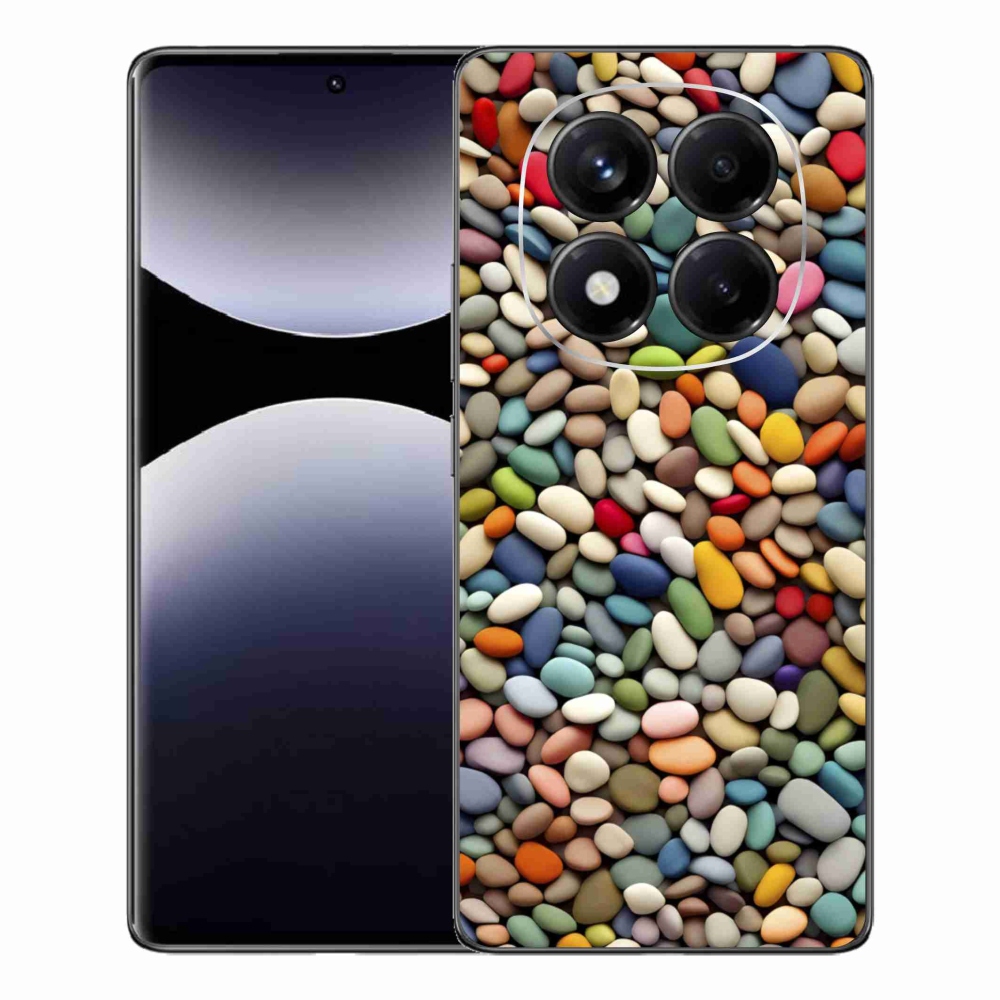 Gelový kryt mmCase na Xiaomi Redmi Note 14 Pro - barevné kamínky 2