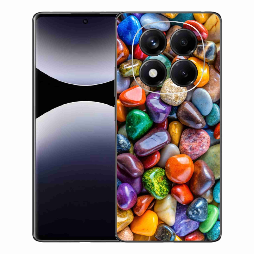 Gelový kryt mmCase na Xiaomi Redmi Note 14 Pro - barevné kamínky