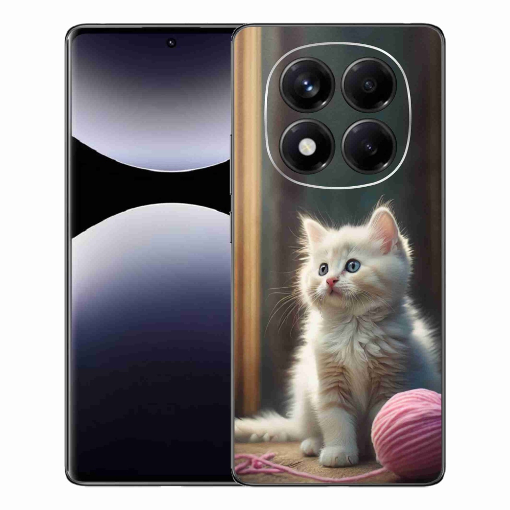 Gelový kryt mmCase na Xiaomi Redmi Note 14 Pro - bílé kotě 2