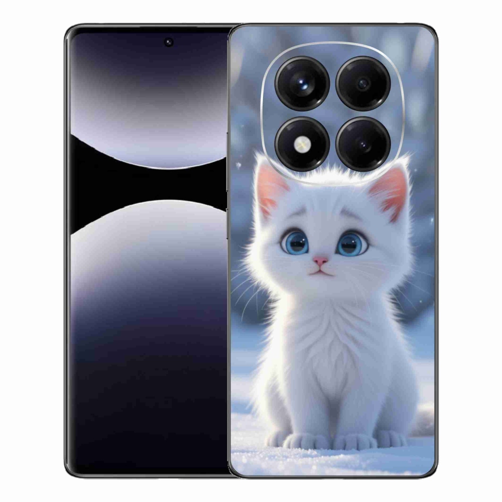 Gelový kryt mmCase na Xiaomi Redmi Note 14 Pro - bílé kotě 3