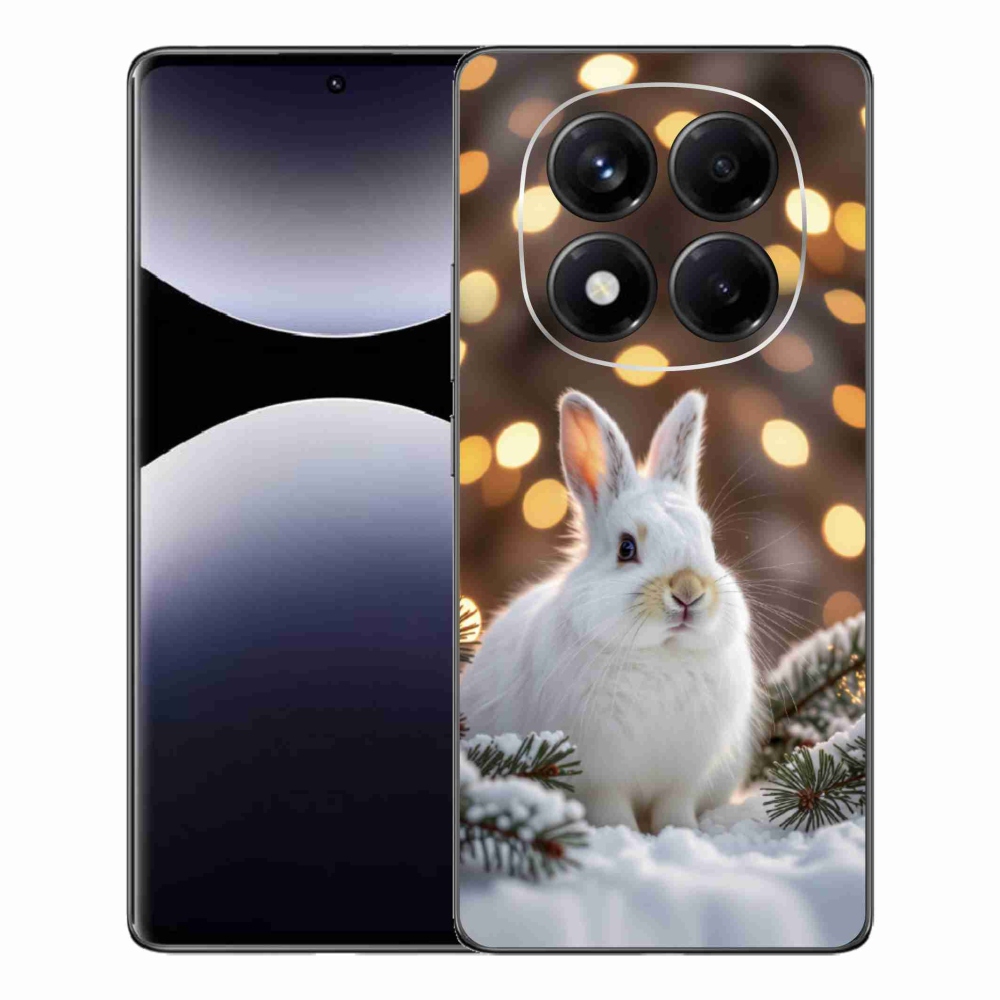 Gelový kryt mmCase na Xiaomi Redmi Note 14 Pro - bílý zajíc