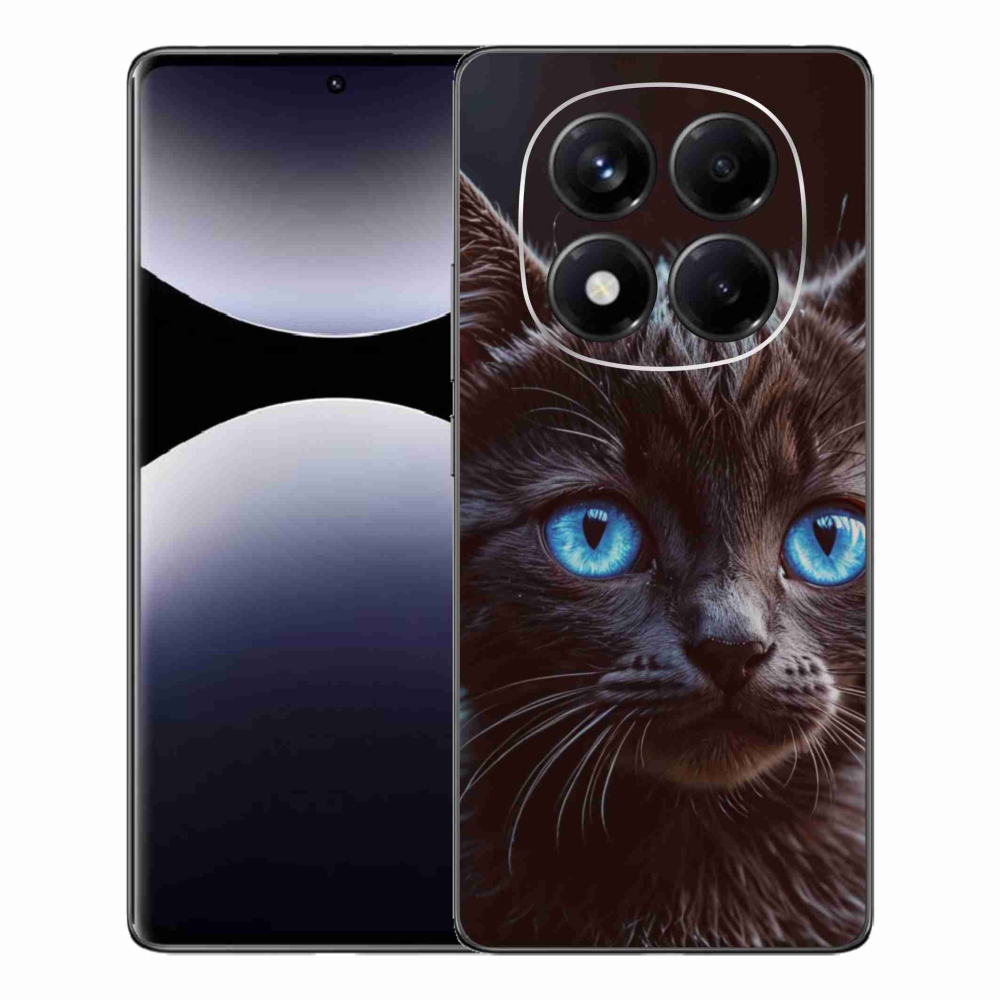 Gelový kryt mmCase na Xiaomi Redmi Note 14 Pro - černé kotě 2