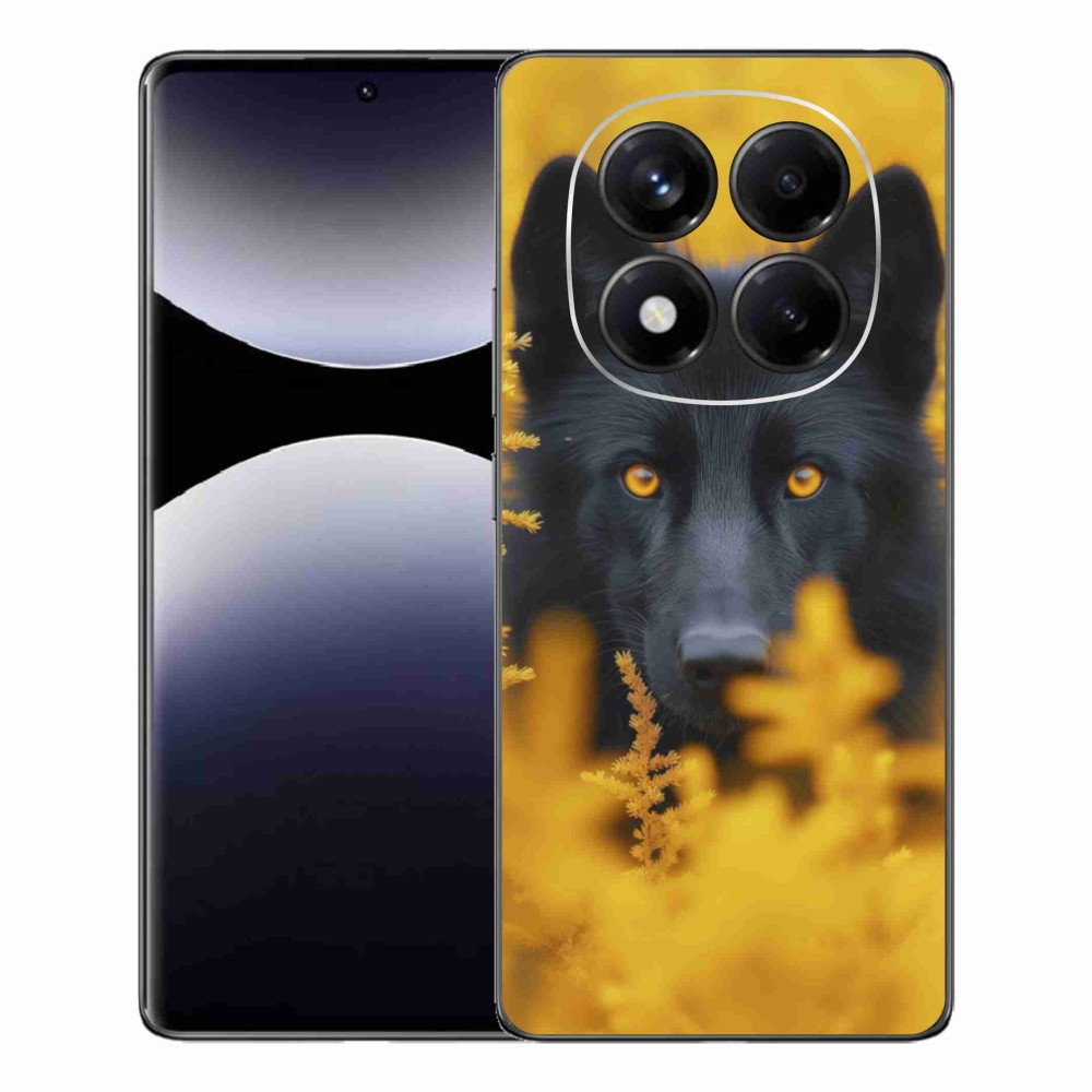 Gelový kryt mmCase na Xiaomi Redmi Note 14 Pro - černý vlk 2
