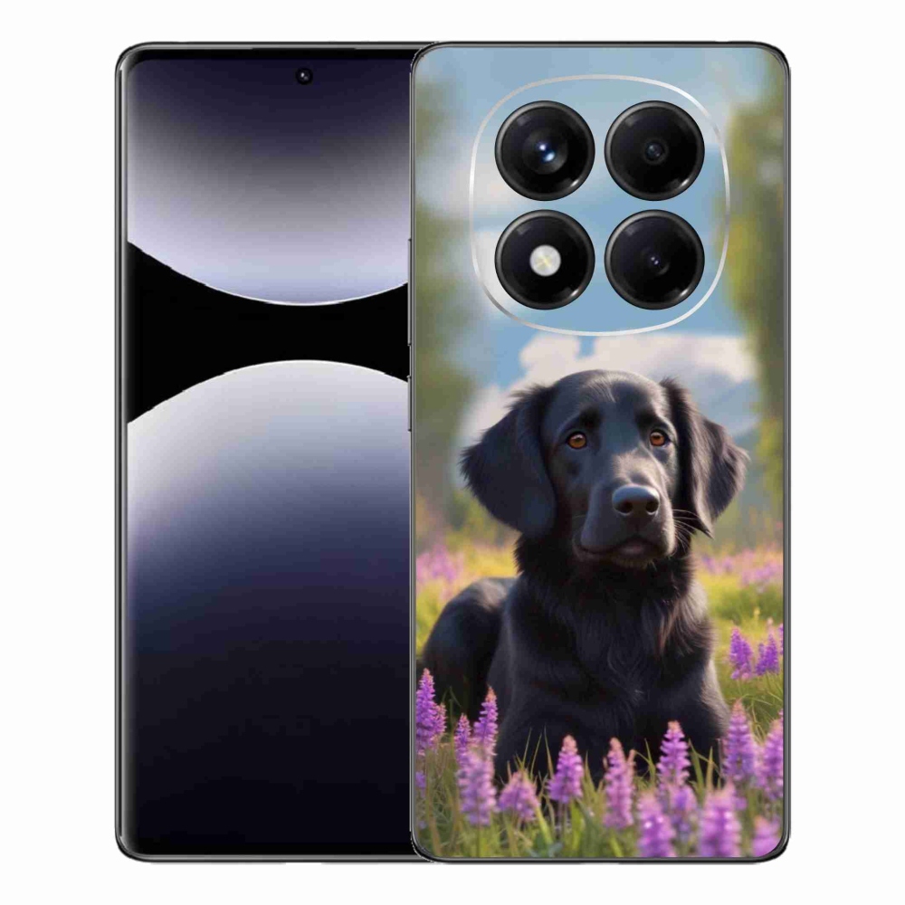 Gelový kryt mmCase na Xiaomi Redmi Note 14 Pro - elegantní černý retrívr
