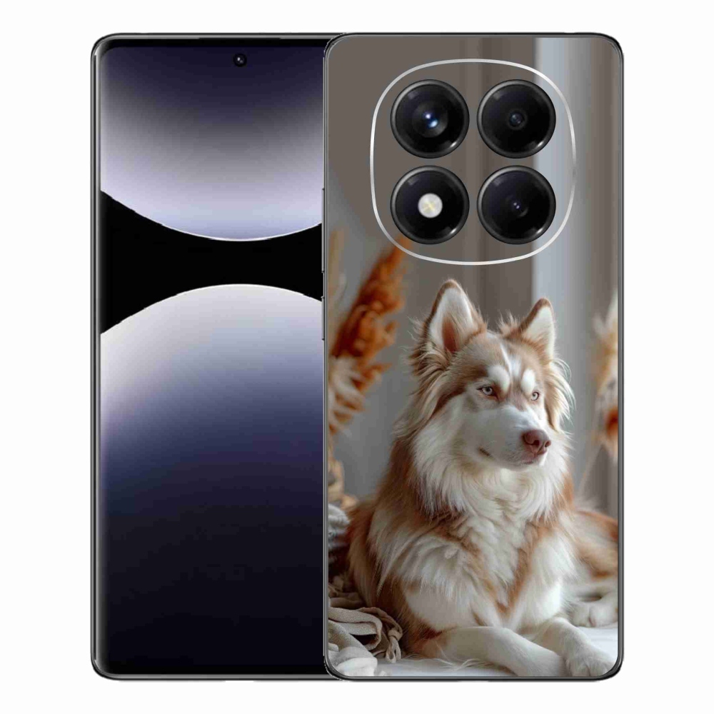 Gelový kryt mmCase na Xiaomi Redmi Note 14 Pro - klidný sibiřský husky