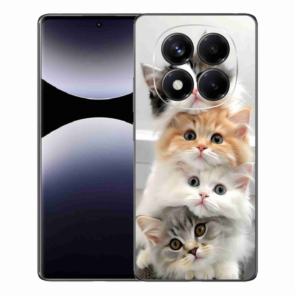 Gelový kryt mmCase na Xiaomi Redmi Note 14 Pro - kočičí parta
