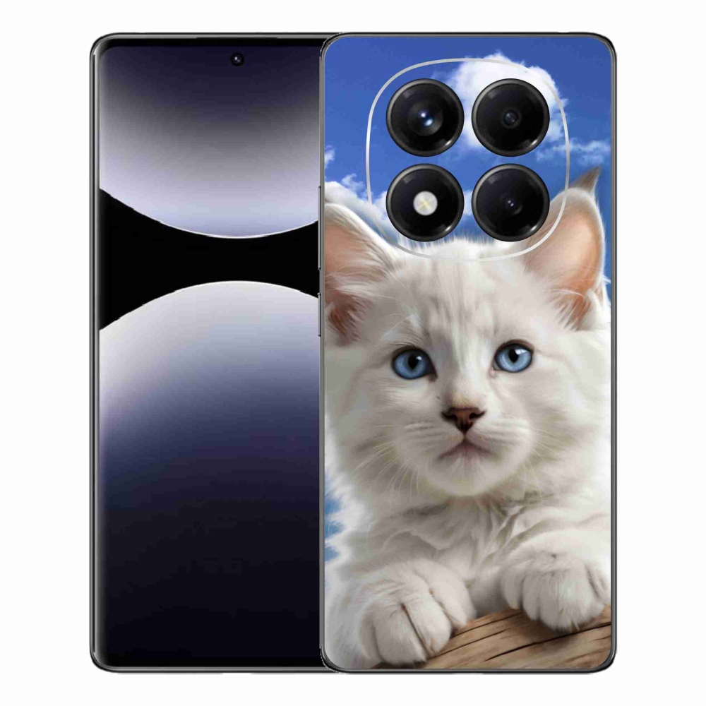 Gelový kryt mmCase na Xiaomi Redmi Note 14 Pro - kotě a oblaka
