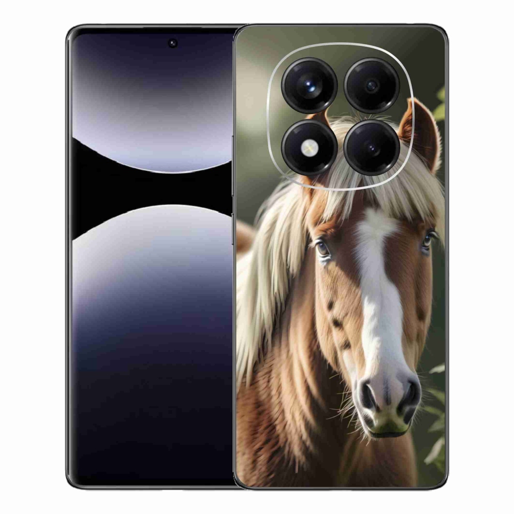 Gelový kryt mmCase na Xiaomi Redmi Note 14 Pro - kůň se světlou hřívou