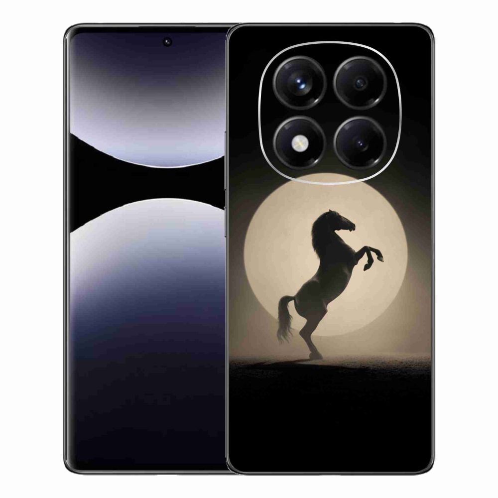 Gelový kryt mmCase na Xiaomi Redmi Note 14 Pro - kůň v siluetě