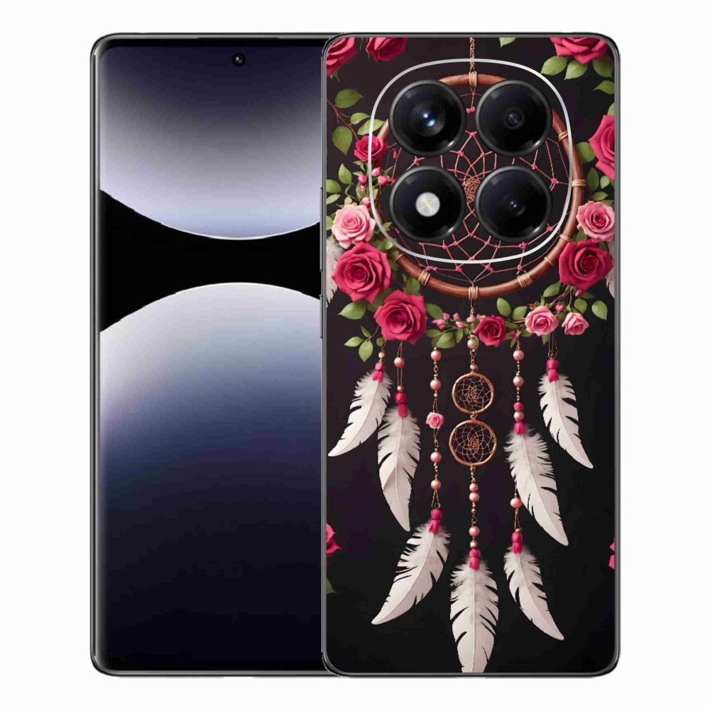 Gelový kryt mmCase na Xiaomi Redmi Note 14 Pro - lapač snů s růžemi