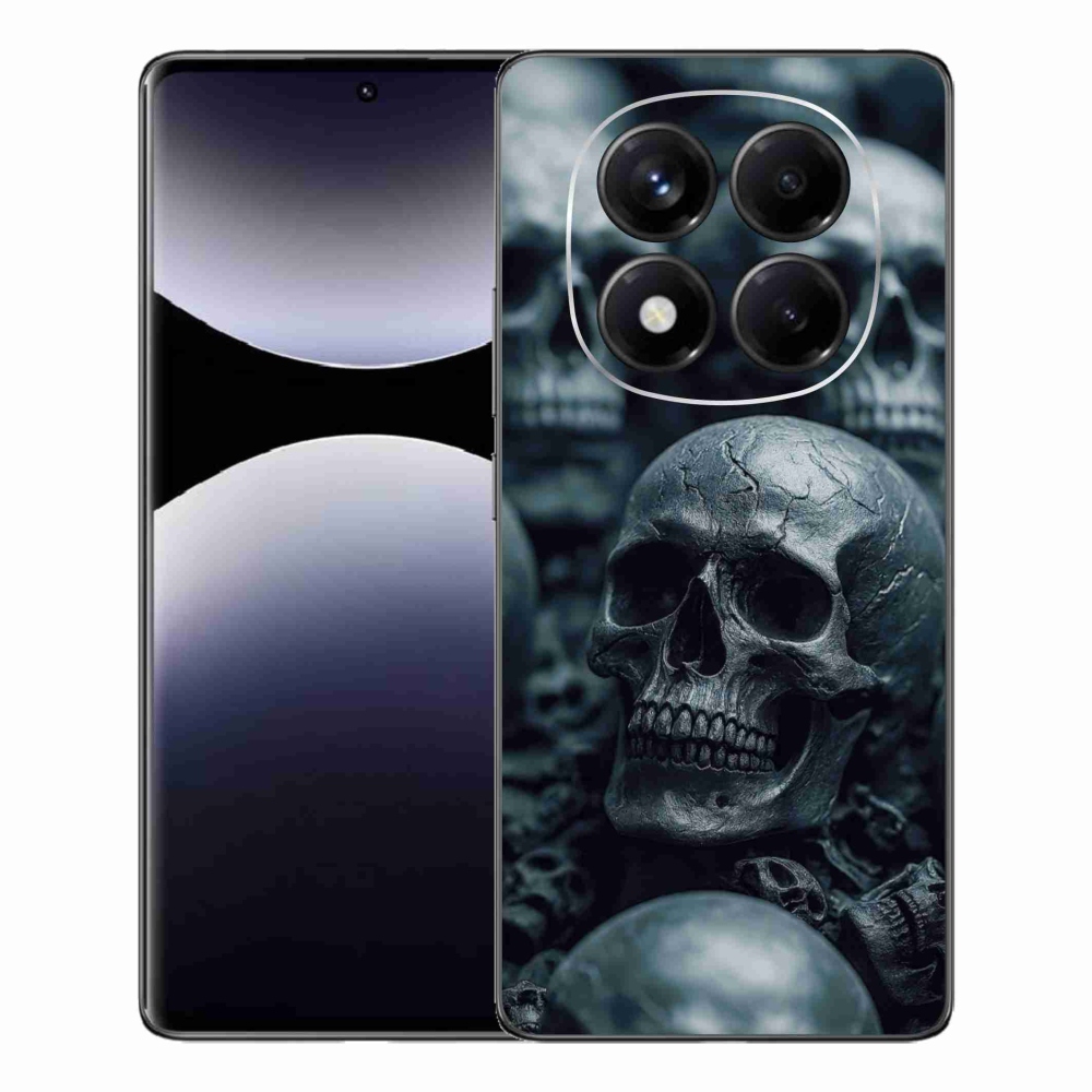 Gelový kryt mmCase na Xiaomi Redmi Note 14 Pro - lebka 2