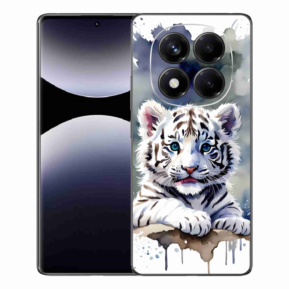 Gelový kryt mmCase na Xiaomi Redmi Note 14 Pro - mládě bílého tygra