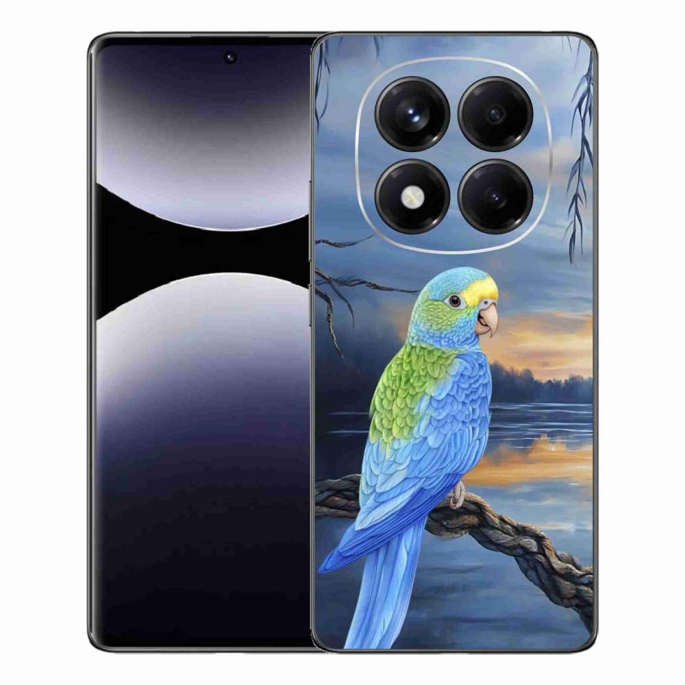 Gelový kryt mmCase na Xiaomi Redmi Note 14 Pro - modrý papoušek