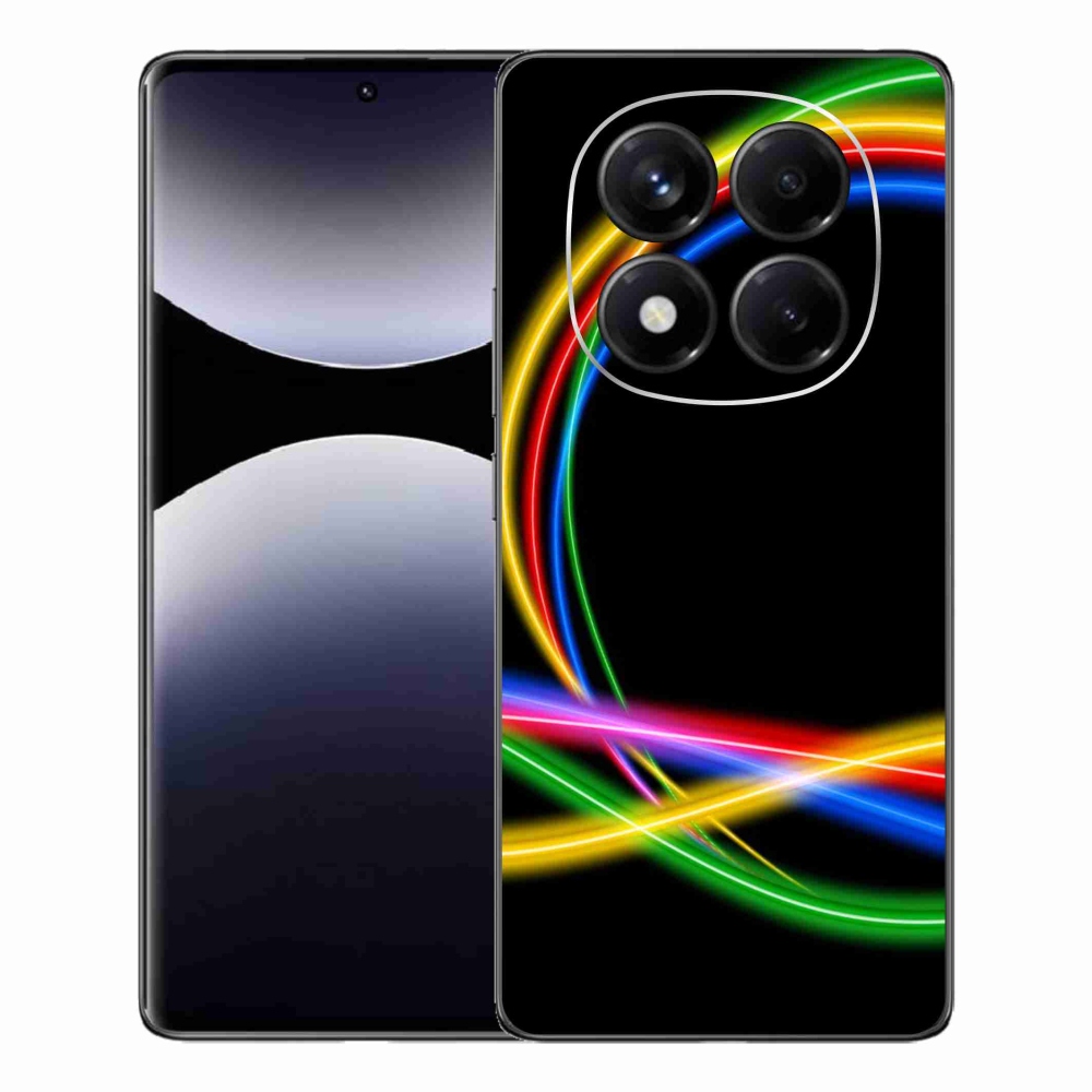 Gelový kryt mmCase na Xiaomi Redmi Note 14 Pro - neonové kruhy