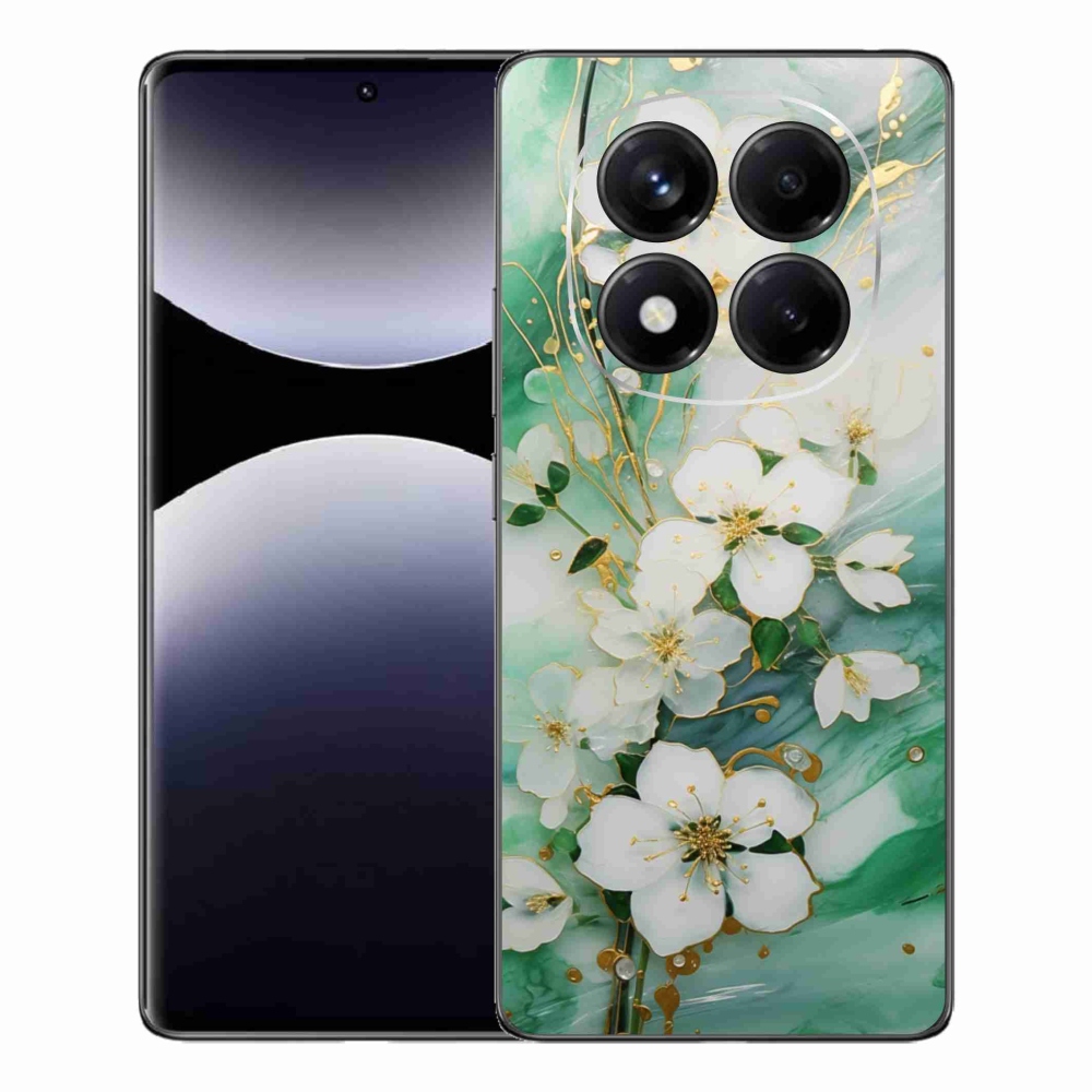 Gelový kryt mmCase na Xiaomi Redmi Note 14 Pro - něžné květy