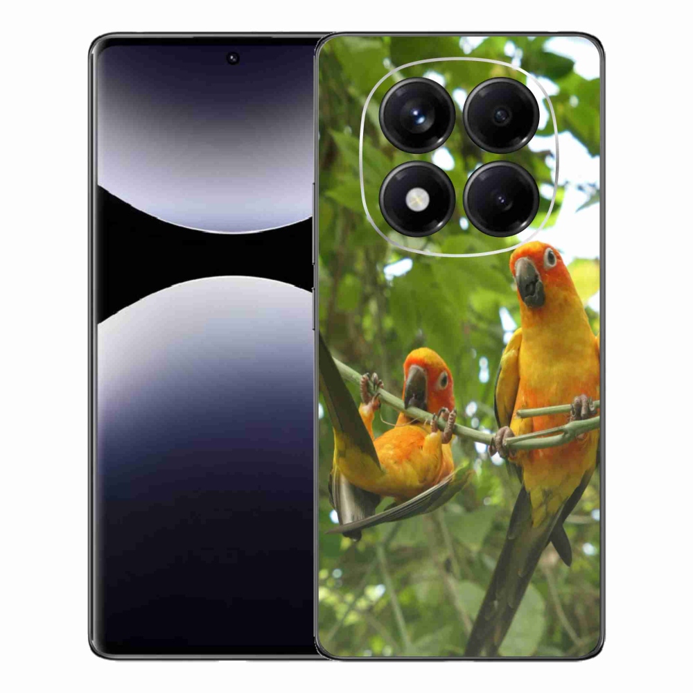 Gelový kryt mmCase na Xiaomi Redmi Note 14 Pro - papoušci aratingy