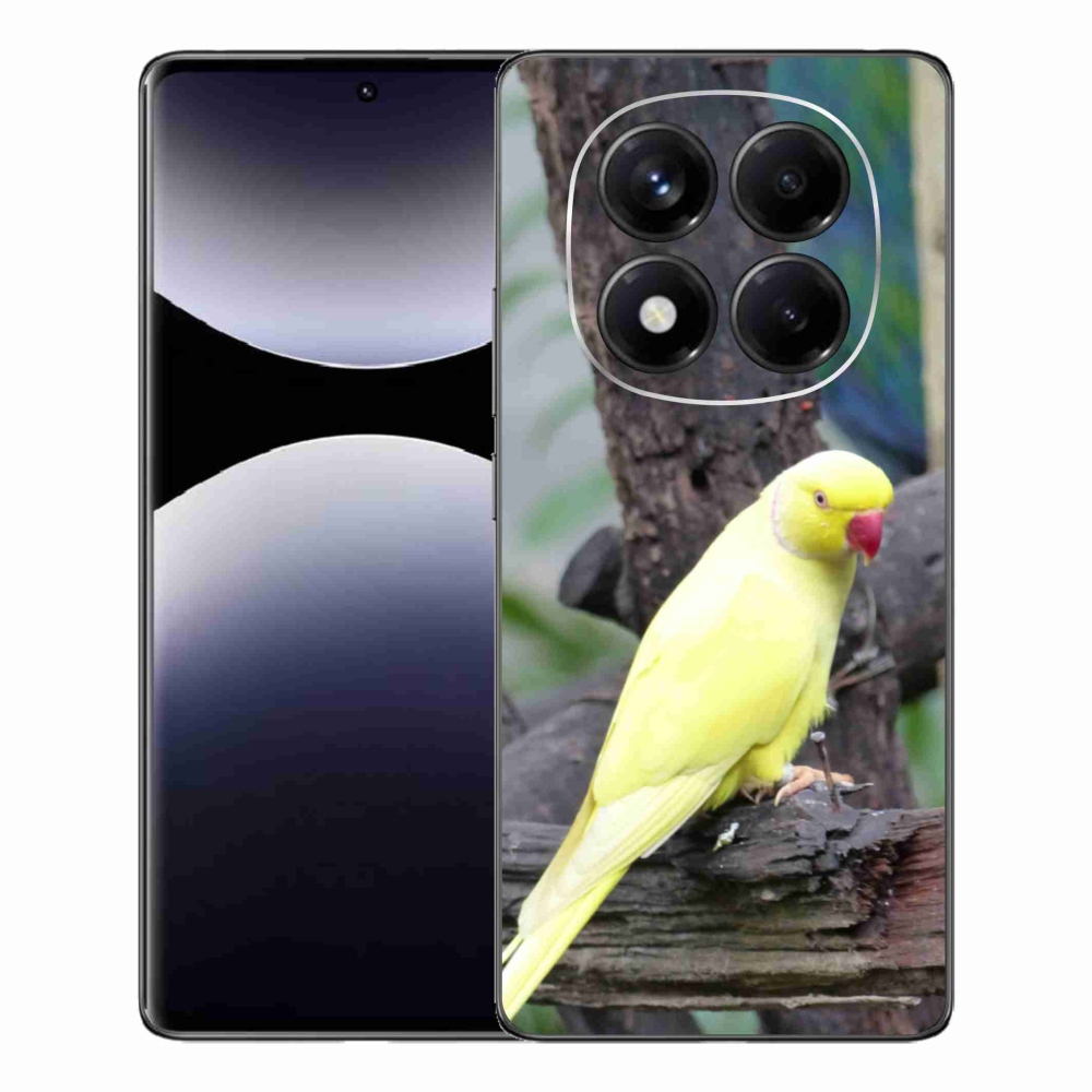 Gelový kryt mmCase na Xiaomi Redmi Note 14 Pro - papoušek alexandr žlutý