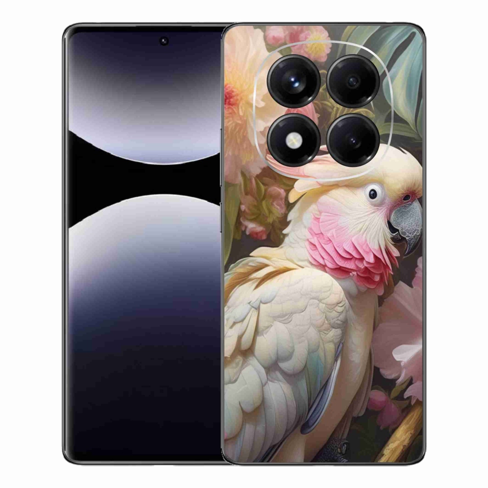 Gelový kryt mmCase na Xiaomi Redmi Note 14 Pro - papoušek kakadu růžový 2