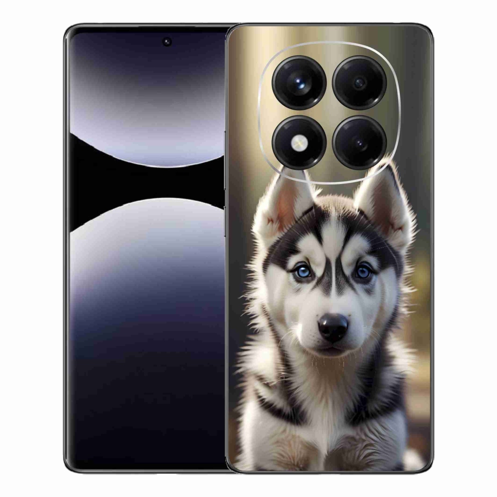 Gelový kryt mmCase na Xiaomi Redmi Note 14 Pro - roztomilý sibiřský husky