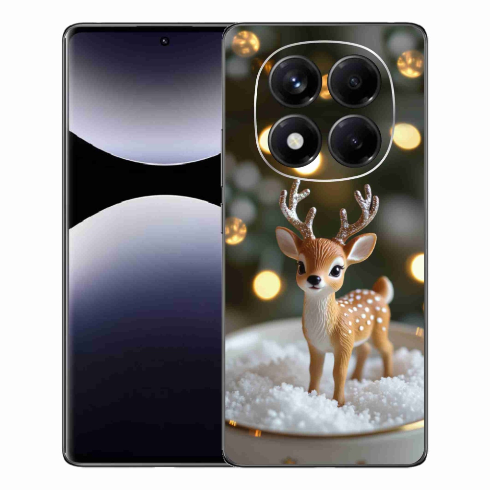 Gelový kryt mmCase na Xiaomi Redmi Note 14 Pro - roztomilý vánoční jelen