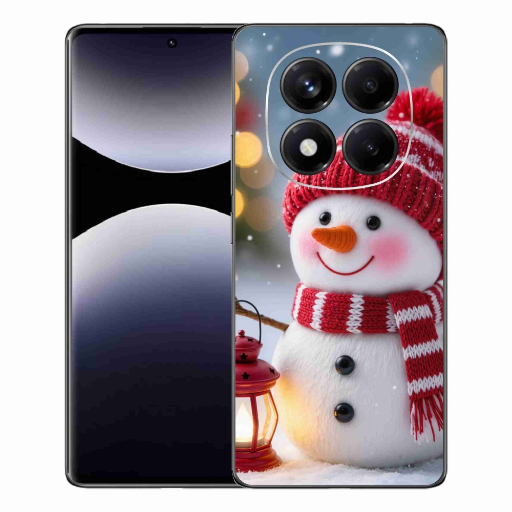 Gelový kryt mmCase na Xiaomi Redmi Note 14 Pro - sněhulák 2