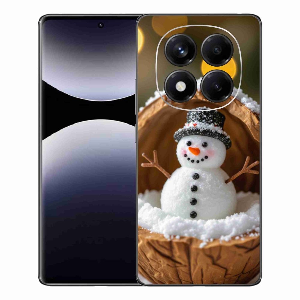 Gelový kryt mmCase na Xiaomi Redmi Note 14 Pro - sněhulák 4